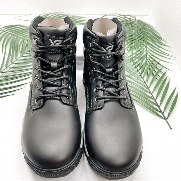 Xray Andy Men\'s Black Ankle Boots Size 10 Lace Up Round Toe Casual NWB